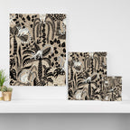 Jungle adventure bohemian black Canvas Print Gallery Image 3