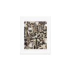 Jungle adventure bohemian black Art Print Gallery Image 1