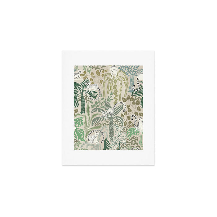 Jungle adventure natural green Art Print Gallery Image 1