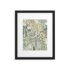 Jungle adventure natural green Framed Art Print Gallery Image 5