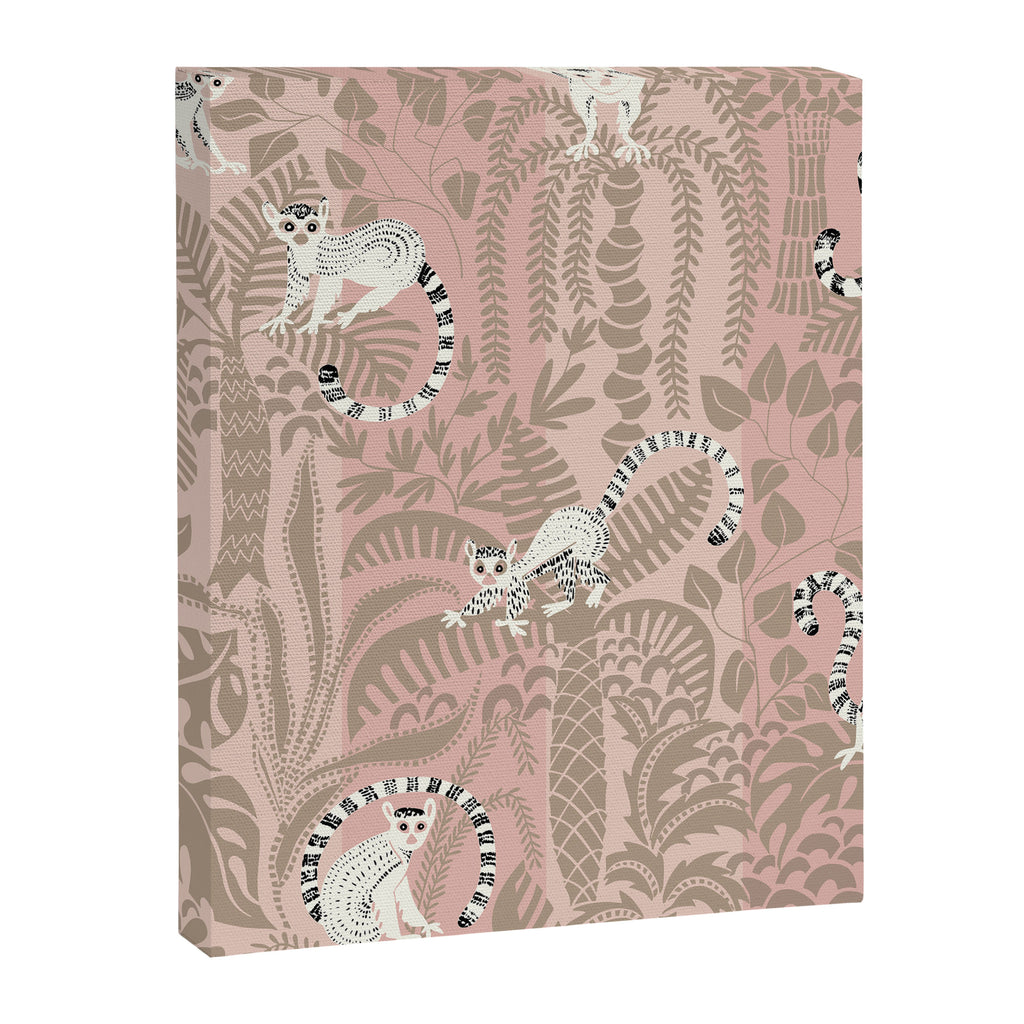 Jungle adventure neutral peach Canvas Print Gallery Image 6