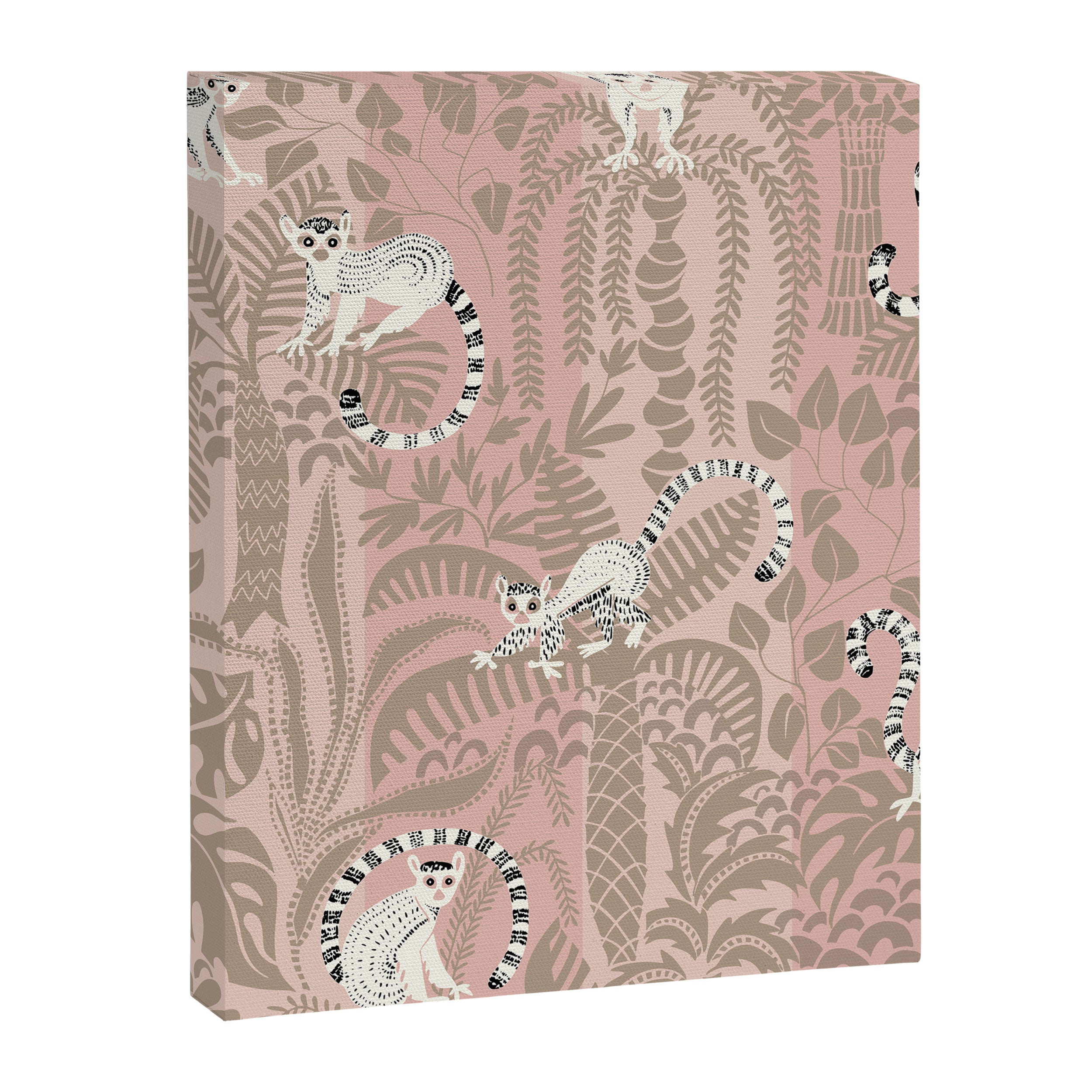 Jungle adventure neutral peach Canvas Print Gallery Image 6