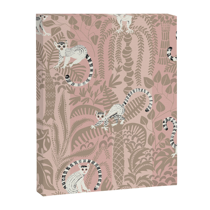Jungle adventure neutral peach Canvas Print Gallery Image 1
