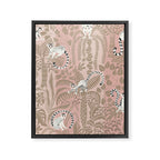 Jungle adventure neutral peach Framed Canvas Print Gallery Image 6