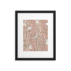 Jungle adventure neutral peach Framed Art Print Gallery Image 5