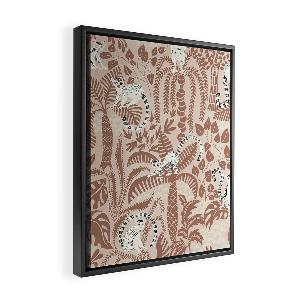 Jungle adventure Pantone color of the year 2025 Framed Canvas Print Gallery Image 2