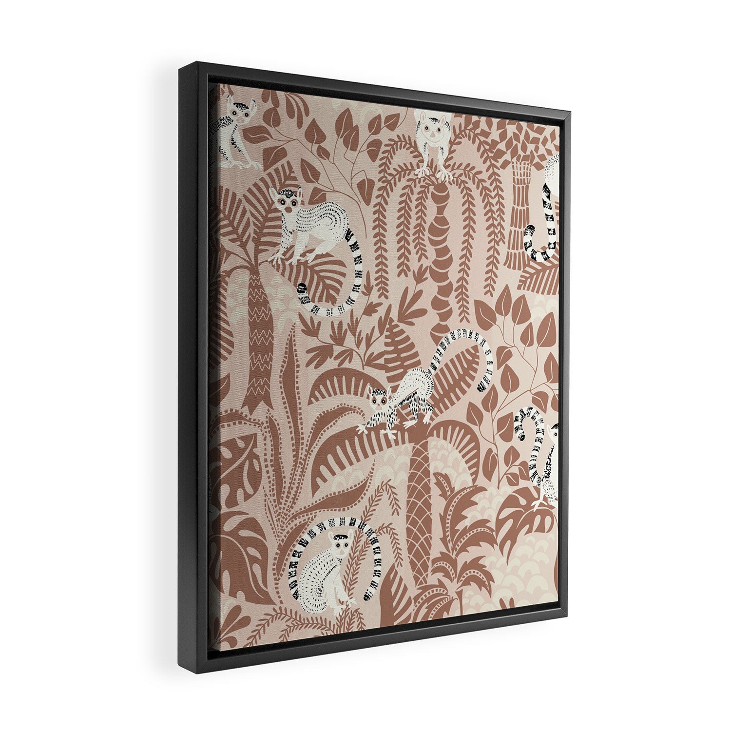 Jungle adventure Pantone color of the year 2025 Framed Canvas Print Gallery Image 2