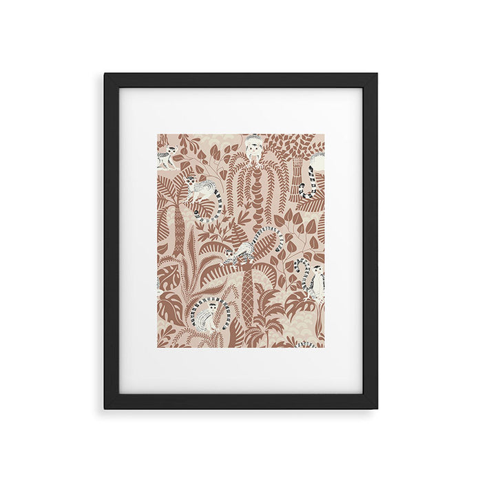Jungle adventure Pantone color of the year 2025 Framed Art Print Gallery Image 1