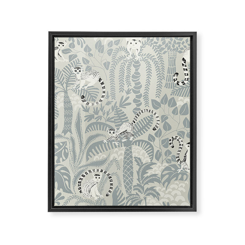 Jungle adventure soft neutral Framed Canvas Print Gallery Image 6