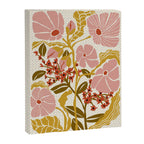 Klimt flowers  soft rose Canvas Print Gallery Image 6