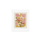 Klimt flowers  soft rose Art Print Gallery Image 1