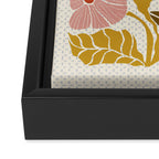 Klimt flowers  soft rose Framed Canvas Print Gallery Image 3