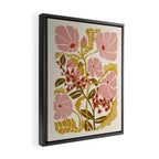 Klimt flowers  soft rose Framed Canvas Print Gallery Image 2
