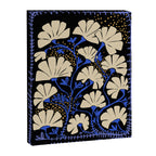 Klimts always blooming good mood deep black Canvas Print Gallery Image 6