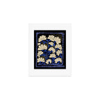 Klimts always blooming good mood deep black Art Print Gallery Image 1