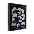 Klimts always blooming good mood deep black Framed Canvas Print Gallery Image 2