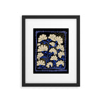 Klimts always blooming good mood deep black Framed Art Print Gallery Image 5