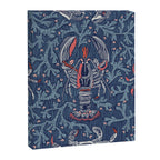 Lobster and crab coastal nostalgia navy Canvas Print Gallery Image 8