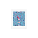 Lobster and crab coastal nostalgia summer blue Art Print Gallery Image 1
