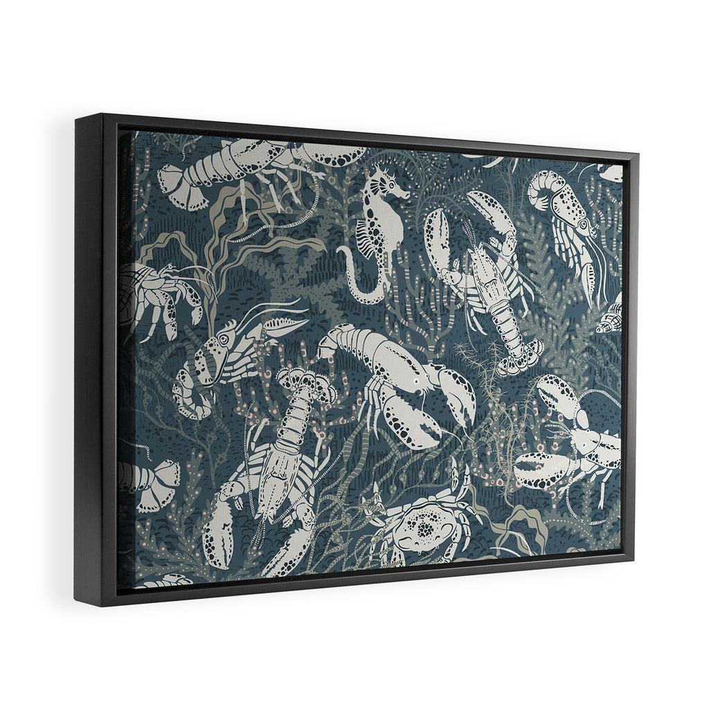 Lobster and friends Framed Canvas Print Gallery Image 2
