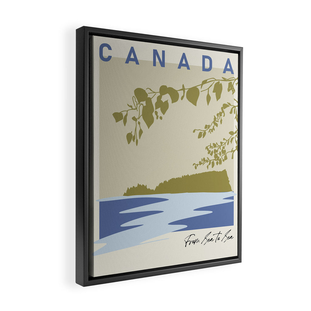 location sea to sea canada Framed Canvas Print Gallery Image 2