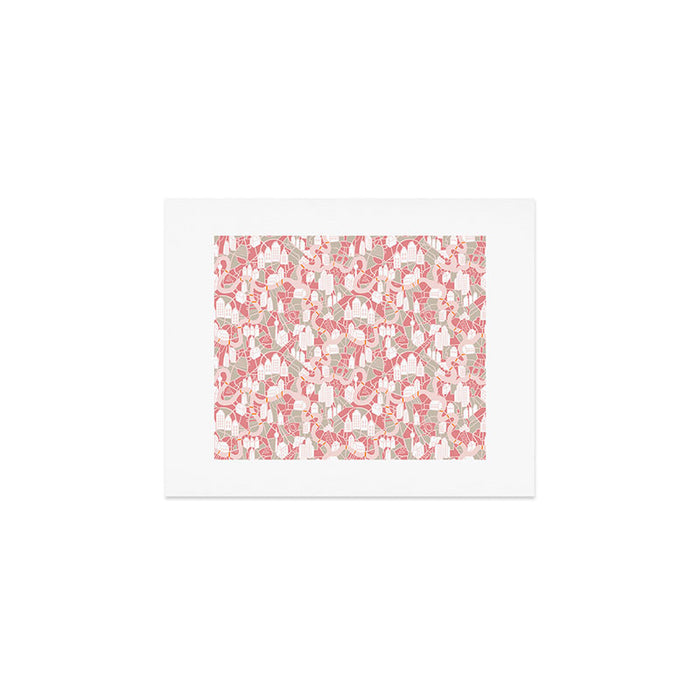 ma ville mon amour; City life collection pearl pink  Art Print Gallery Image 1