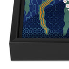 Matisse Flower Vase modern Illustration denim Framed Canvas Print Gallery Image 3