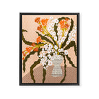 Matisse Flower Vase modern Illustration earthy colors Framed Canvas Print Gallery Image 6
