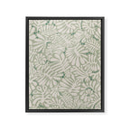 Matisse minimalistic leave pattern light sage green Framed Canvas Print Gallery Image 6