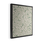 Matisse minimalistic leave pattern light sage green Framed Canvas Print Gallery Image 2