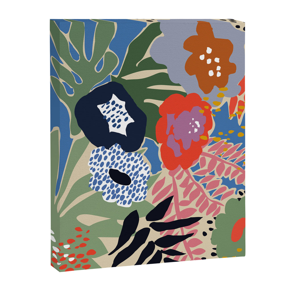 Maximalist floral shapes Canvas Print Gallery Image 6