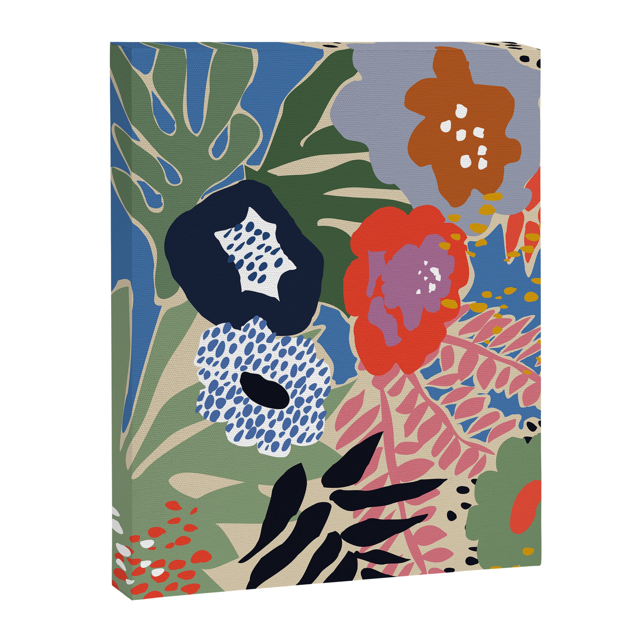 Maximalist floral shapes Canvas Print Gallery Image 6