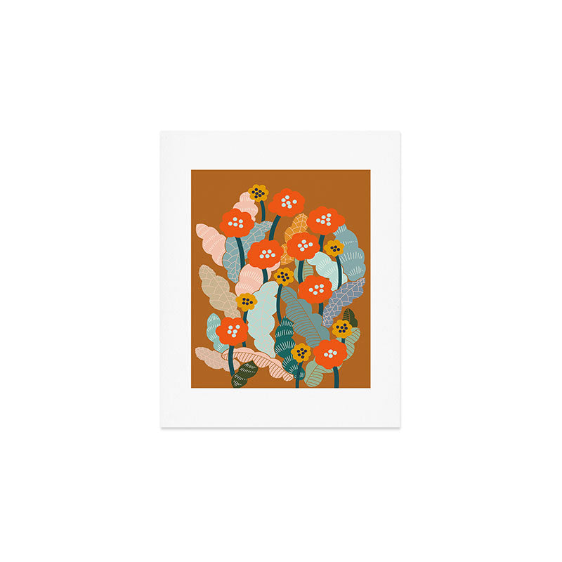 Meadow vibes rust Art Print Gallery Image 1