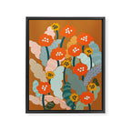 Meadow vibes rust Framed Canvas Print Gallery Image 6