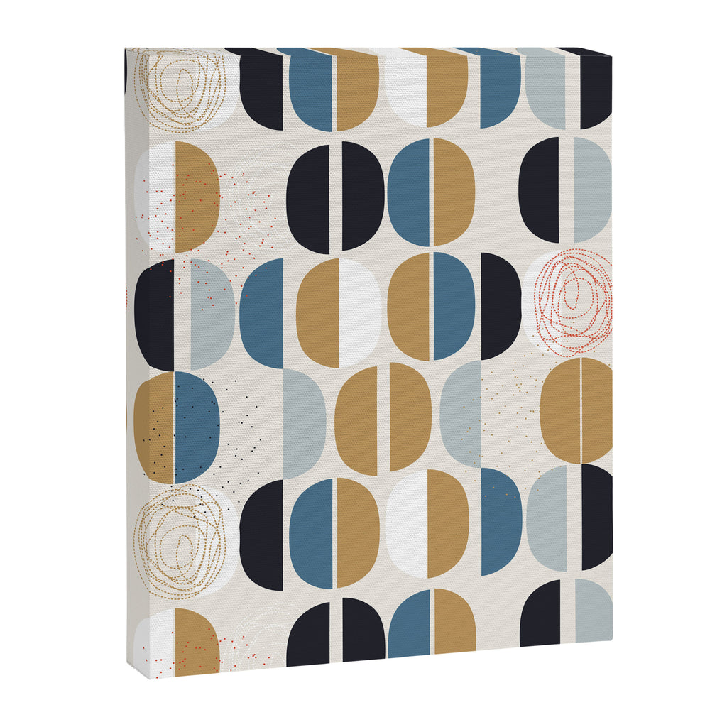 Mid century geometric pattern Canvas Print Gallery Image 8