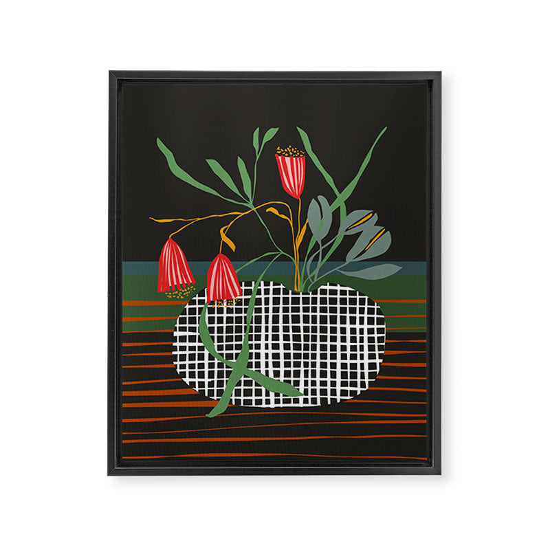 midcentury botanical Framed Canvas Print Gallery Image 6