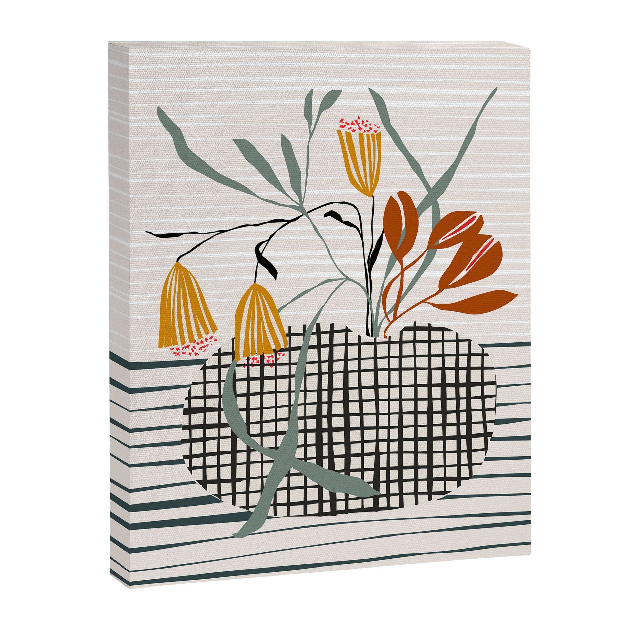 midcentury plant pot Canvas Print Gallery Image 6