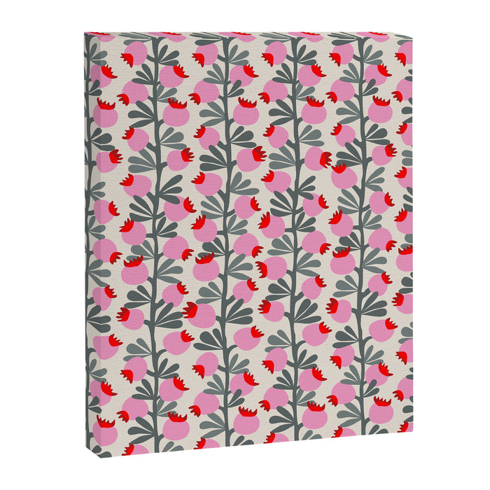 Minimal nordic flower pink Canvas Print Gallery Image 1