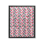 Minimal nordic flower pink Framed Canvas Print Gallery Image 6