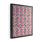 Minimal nordic flower pink Framed Canvas Print Gallery Image 2