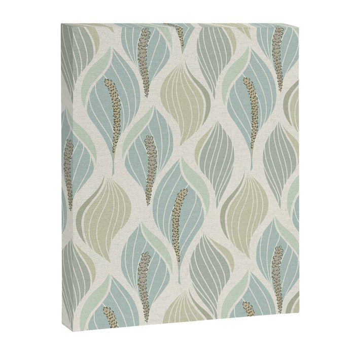 Minimalistic flow Peace lily soft green pattern Canvas Print Gallery Image 1