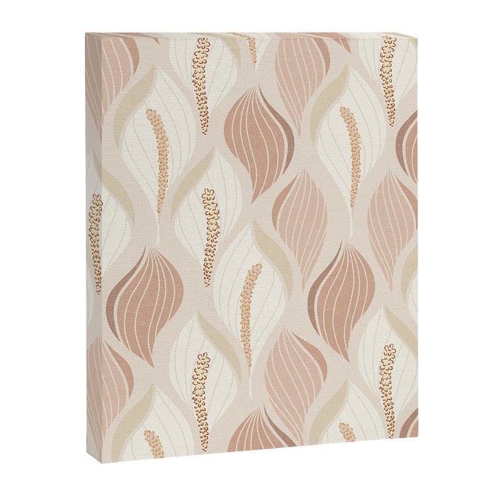Minimalistic flow Peace lily soft peach Canvas Print Gallery Image 1