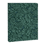 Minimalistic Matisse leaves dark sage green Canvas Print Gallery Image 6