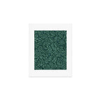 Minimalistic Matisse leaves dark sage green Art Print Gallery Image 1