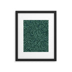 Minimalistic Matisse leaves dark sage green Framed Art Print Gallery Image 5