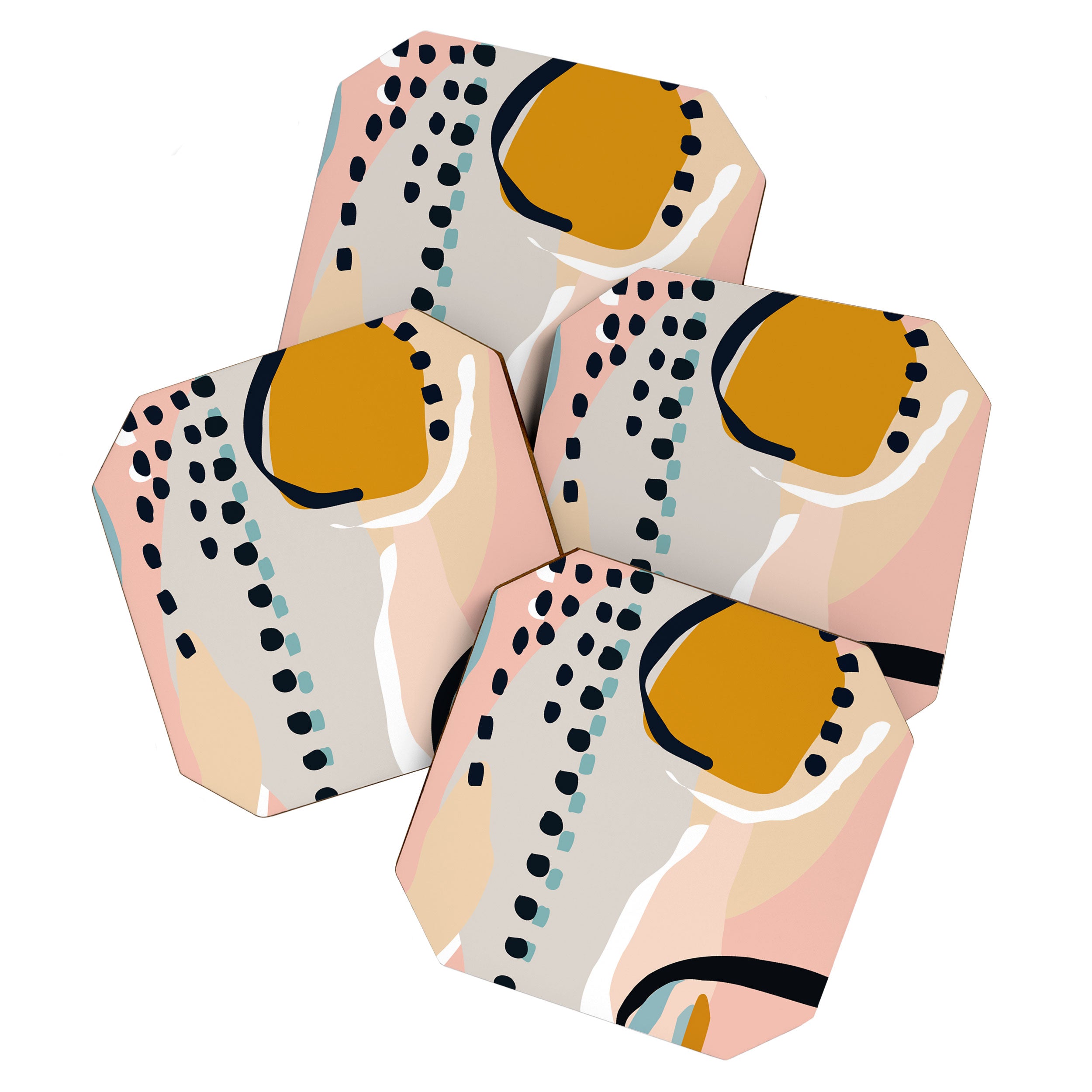 modern abstract Coaster Gallery Image 1
