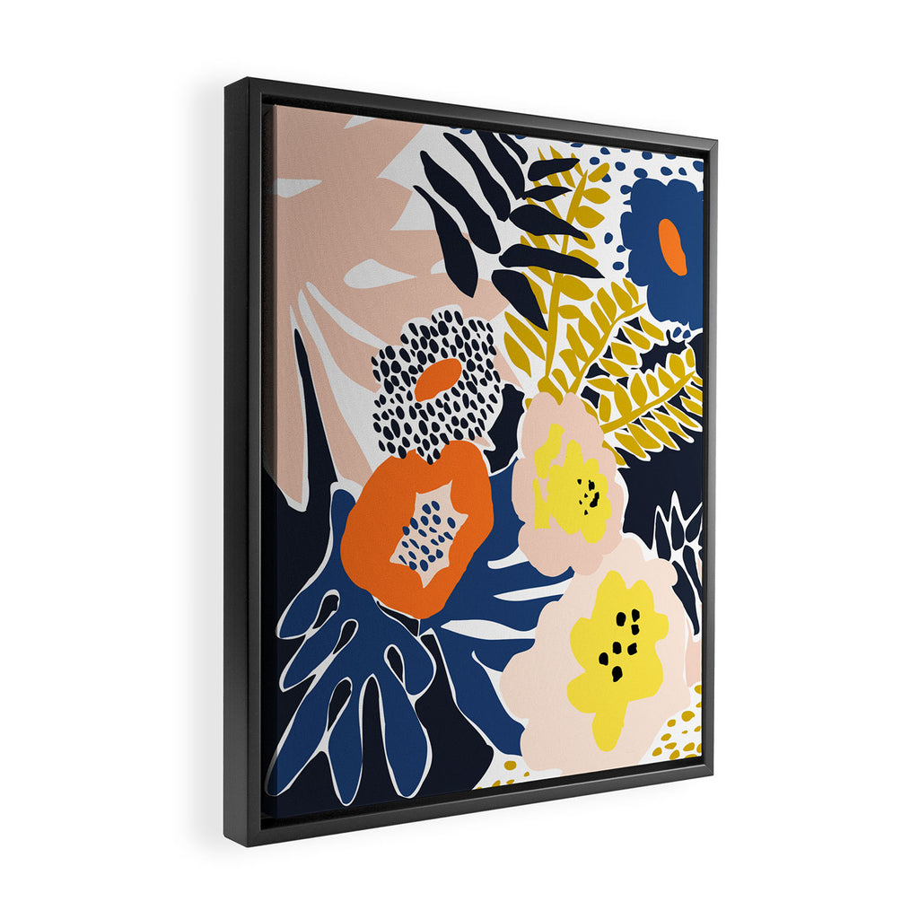 More design for a happy life - high Framed Canvas Print Gallery Image 2