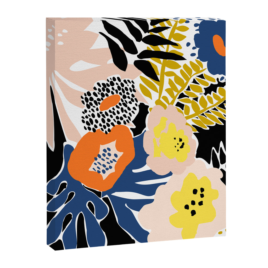 More design for a happy life - with black Canvas Print Gallery Image 6