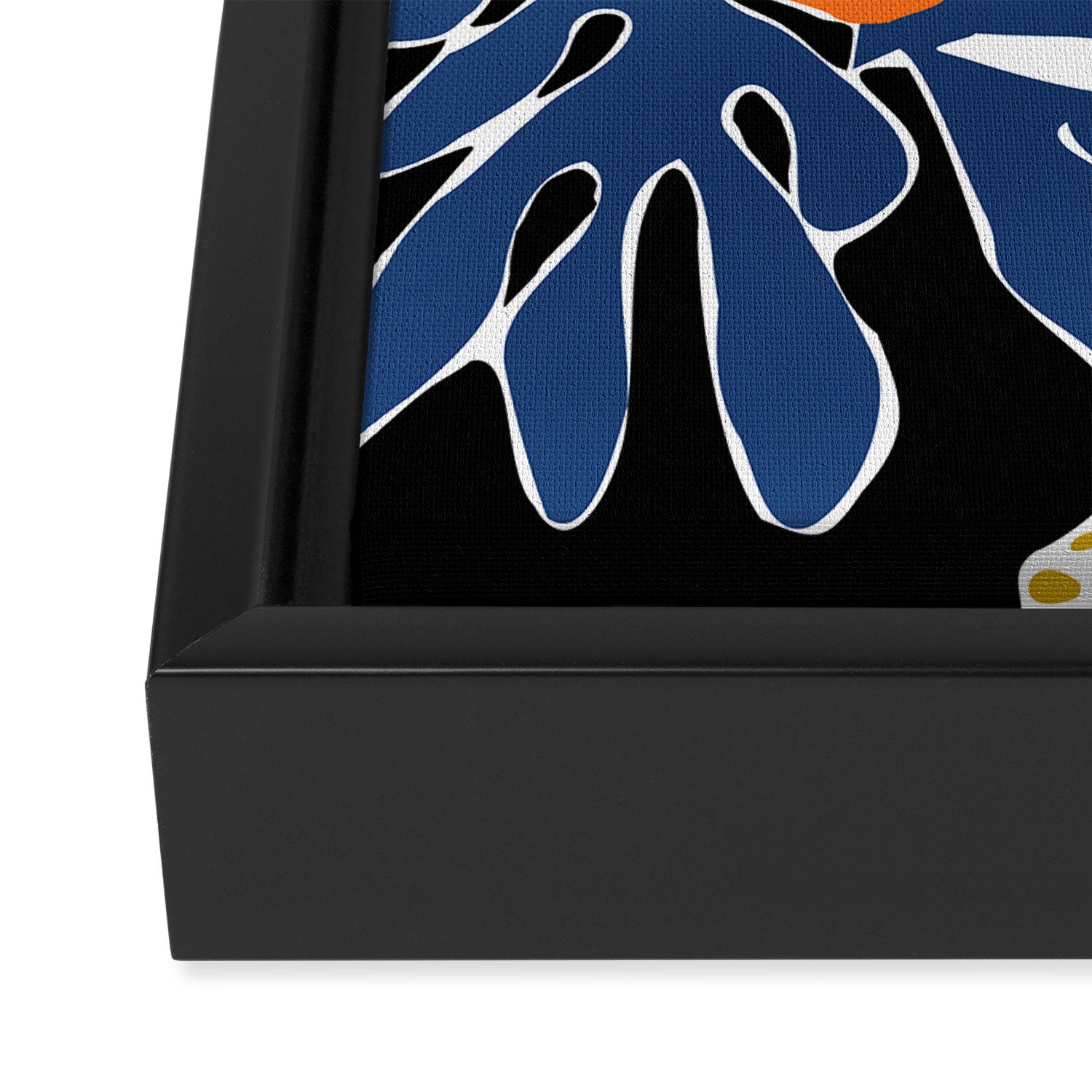 More design for a happy life - with black Framed Canvas Print Gallery Image 3