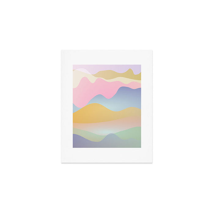 Morning glow Ombre landscape  Art Print Gallery Image 1